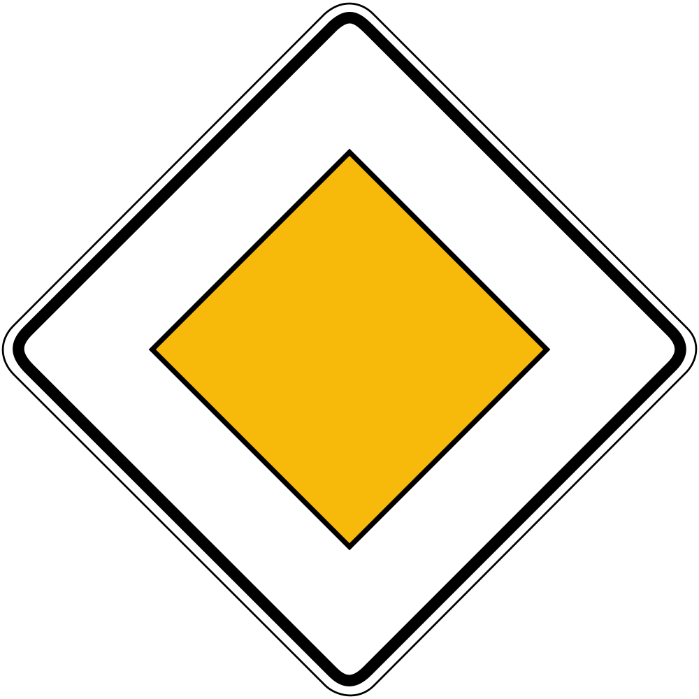 Start of a priority road.