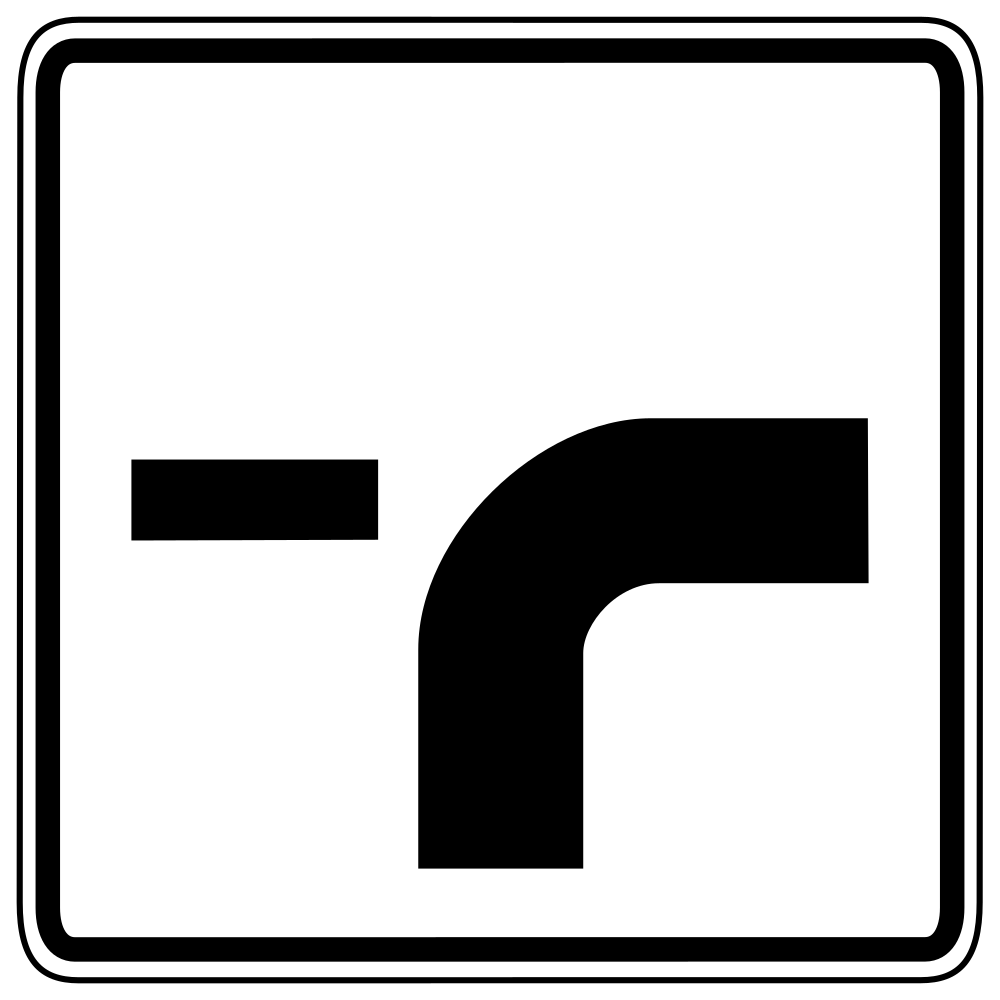 Crossroad shape.