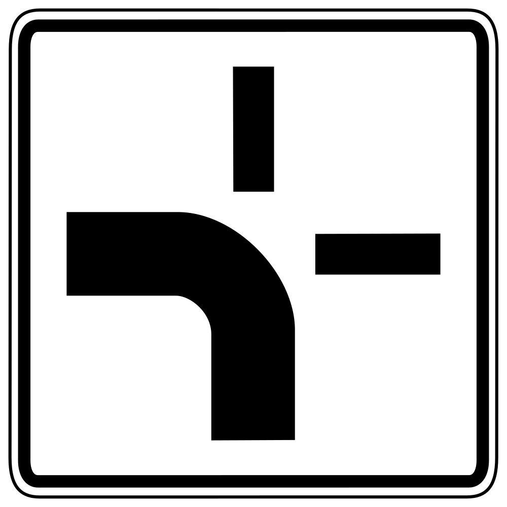 Crossroad shape.