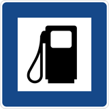 Petrol station.