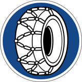 Snow chains mandatory.