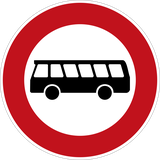 Buses prohibited.