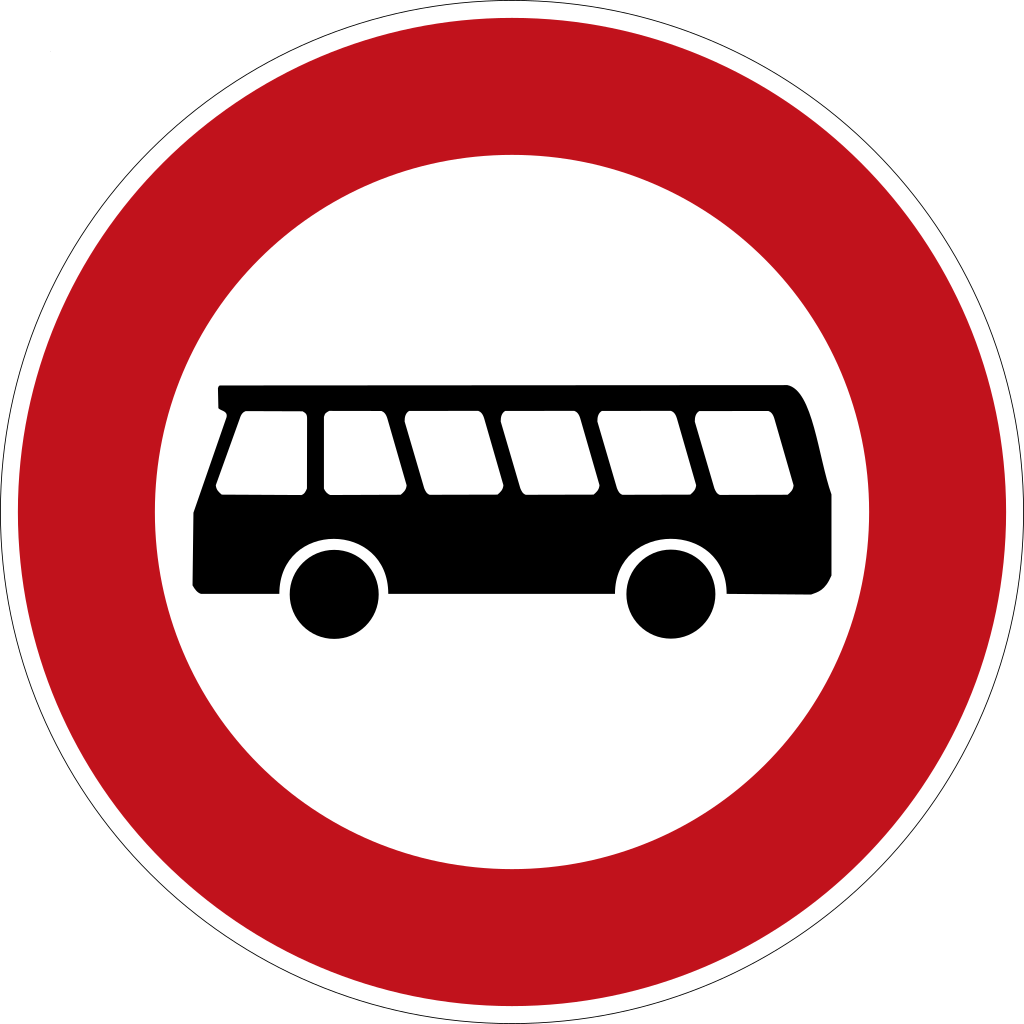 Buses prohibited.