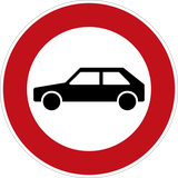 Cars prohibited.