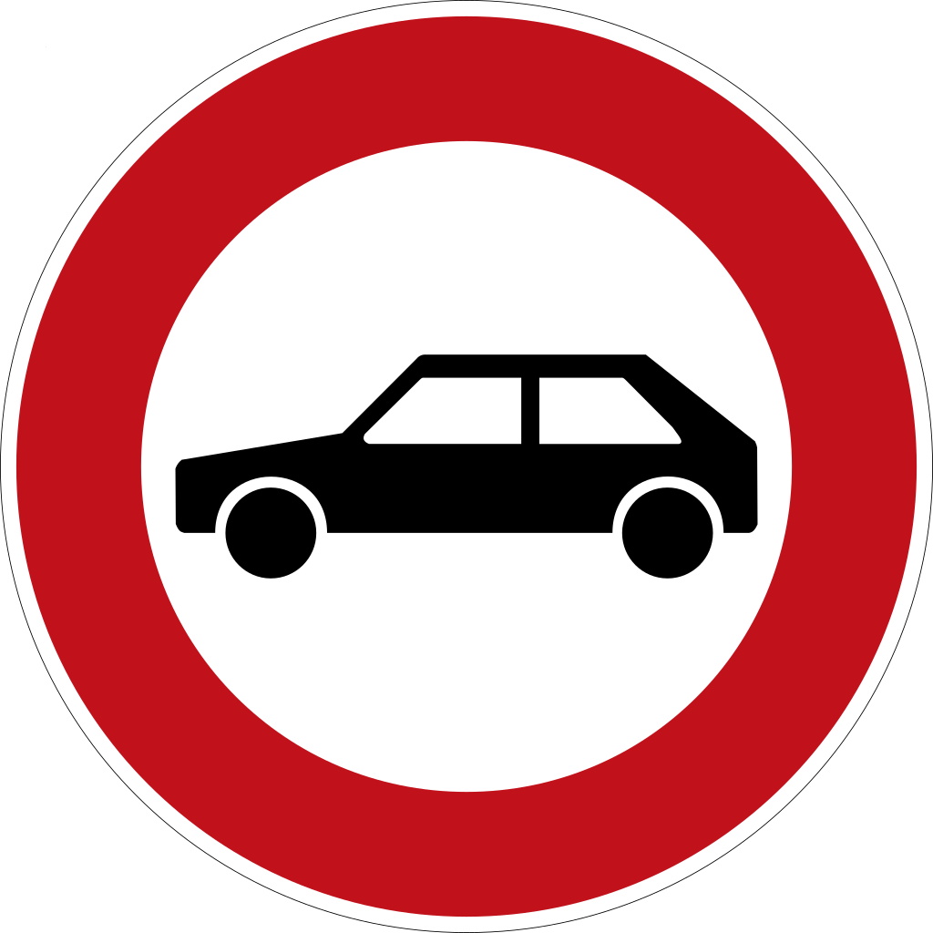 Cars prohibited.