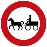 Horsecarts prohibited.