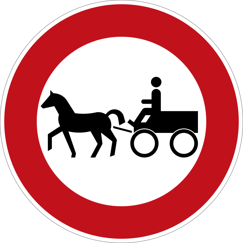 Horsecarts prohibited.