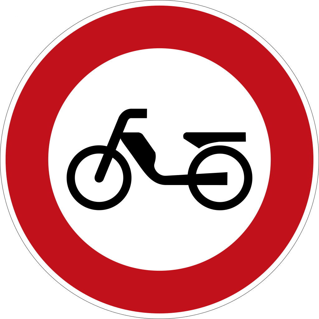 Mopeds prohibited.
