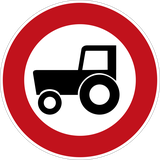 Tractors prohibited.