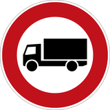 Trucks prohibited.