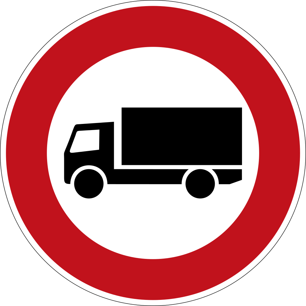 Trucks prohibited.