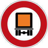 Vehicles carrying dangerous goods prohibited.
