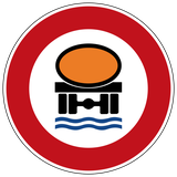 Vehicles carrying water-polluting substances prohibited.