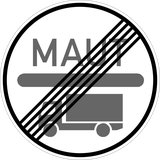 End of toll road for trucks.