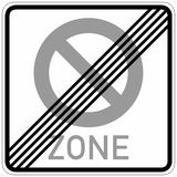 End of no-parking zone.