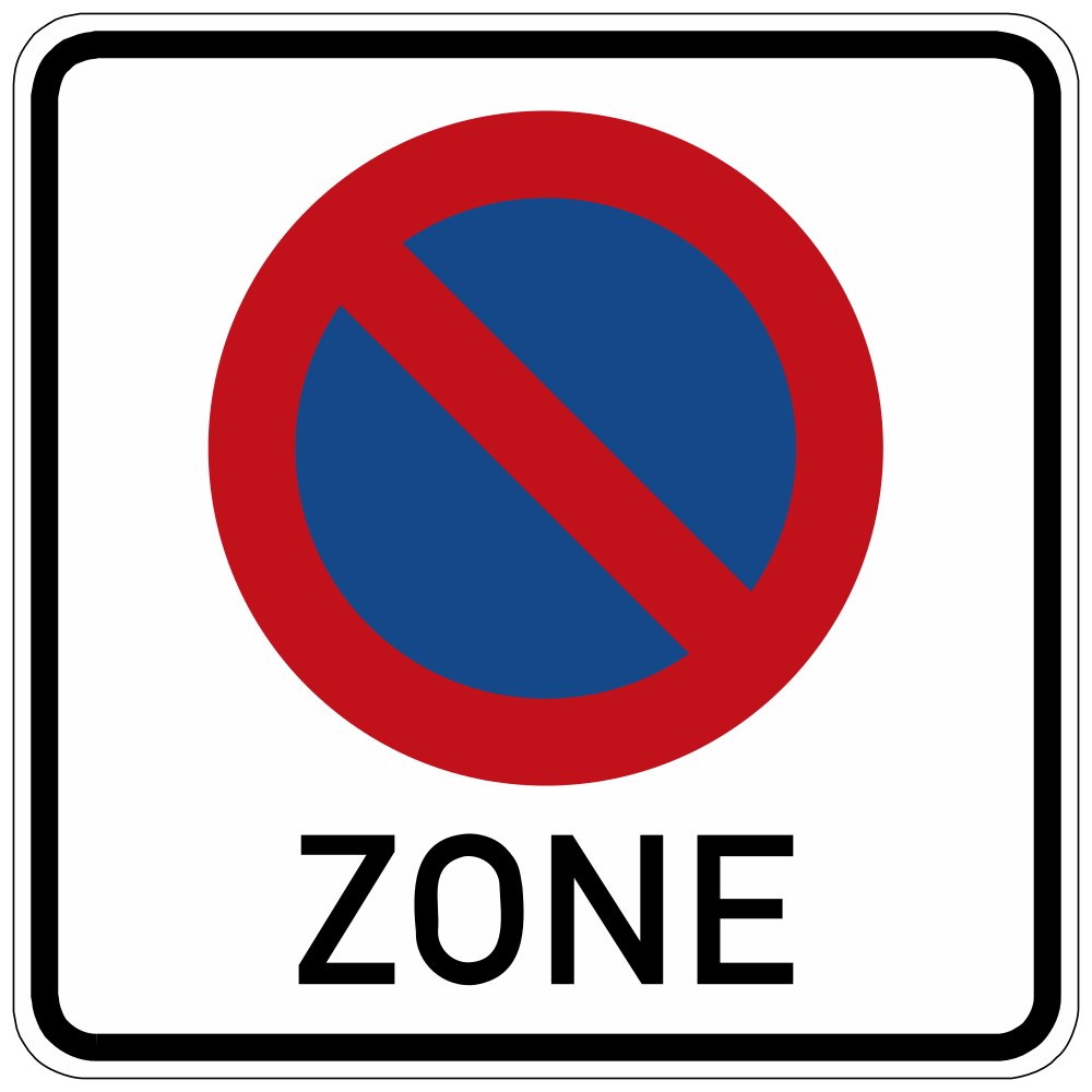 Beginn einer Parkverbotszone.