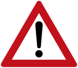 Warning for a danger with no specific traffic sign.