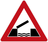 Warning for a movable bridge.