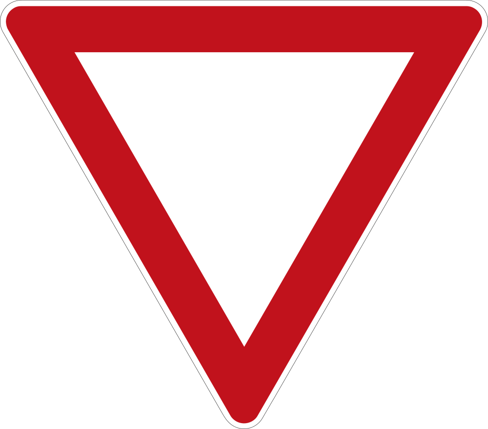 Give way.