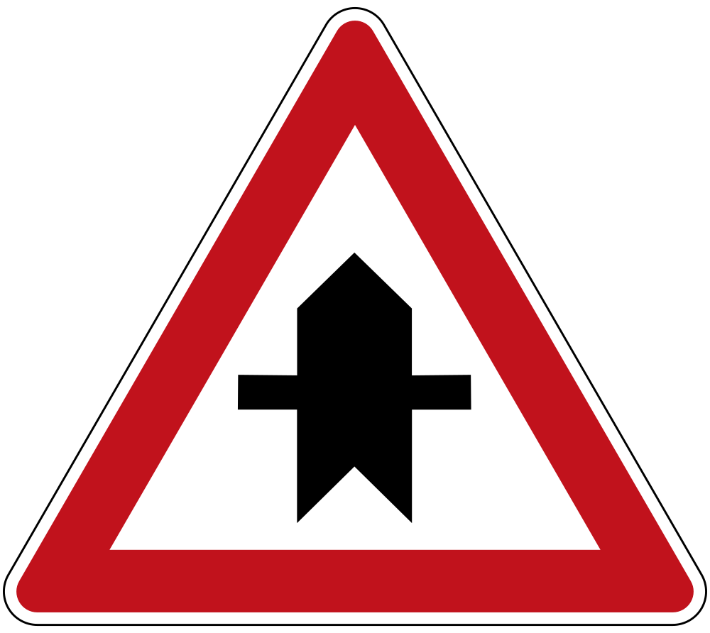 Priority at the junction.