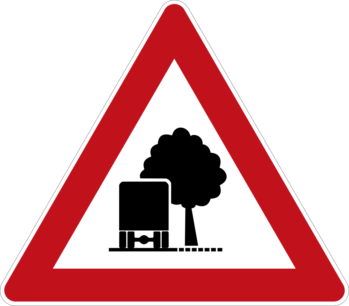 Warning for low-hanging branches.