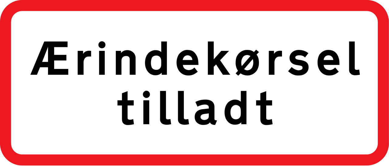 Delivery vehicles allowed.