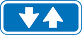 Traffic in both directions.
