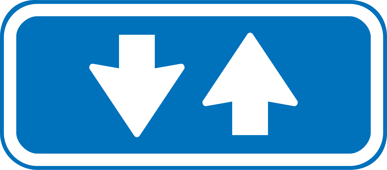 Traffic in both directions.
