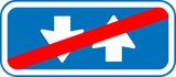 End of traffic in both directions.