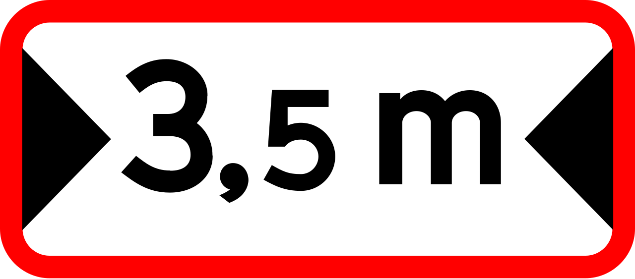 Indicated width.