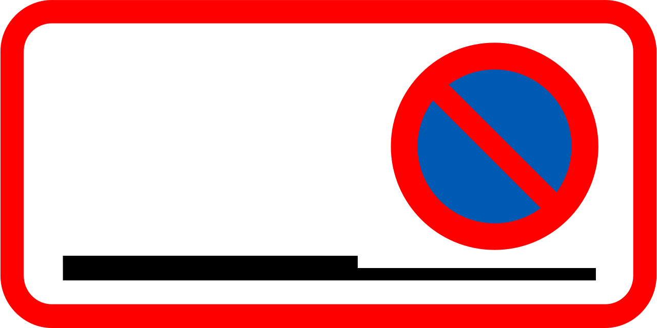 Parking on shoulder prohibited.