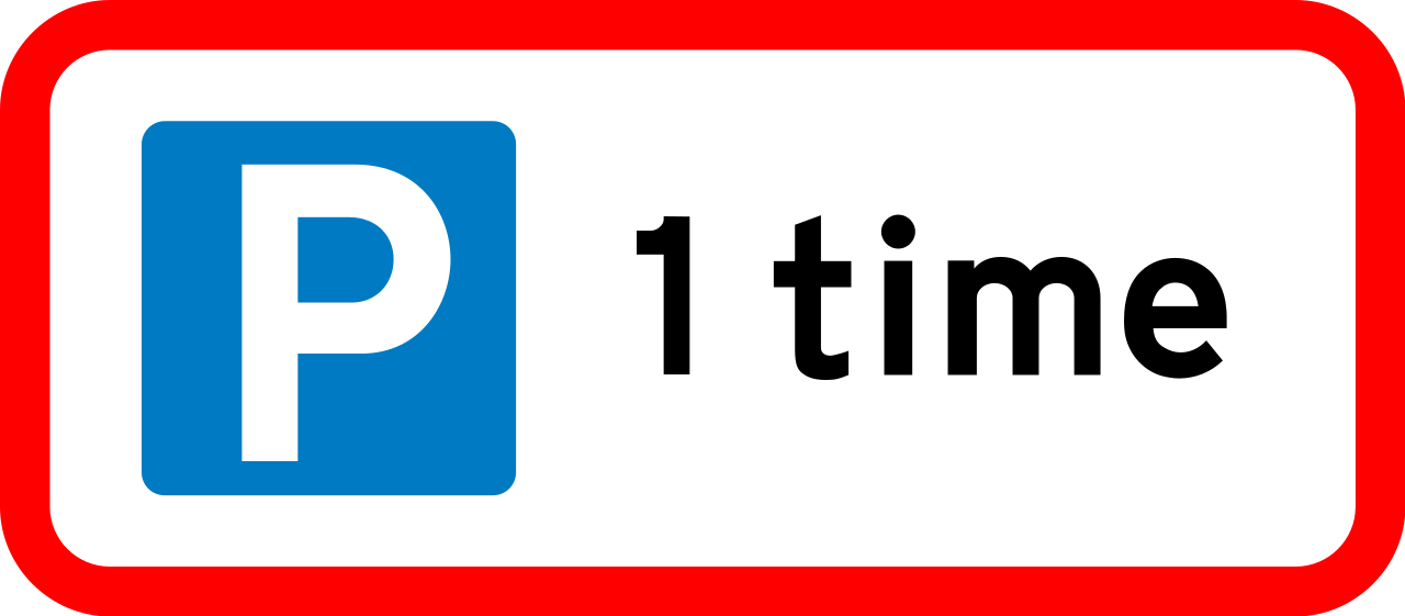 Parking limited to 1 hour.
