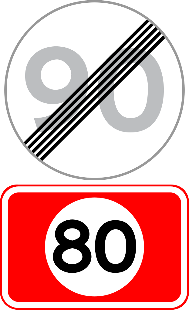 New speed limit.