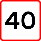 Recommended speed.