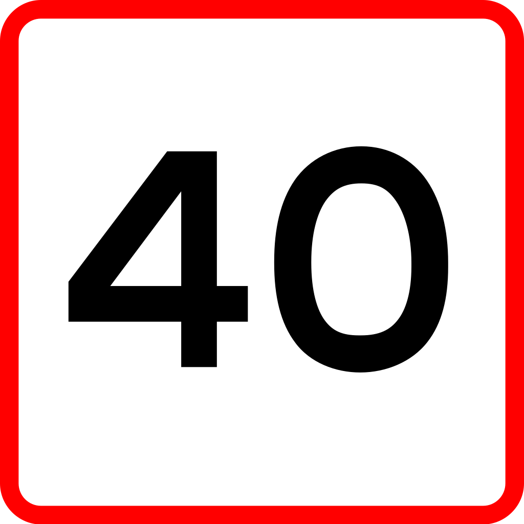 Recommended speed.