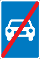 Fin de autovía.