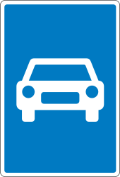 Inicio de autovía.