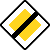 End of the priority road.