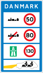 Límites nacionales de velocidad.