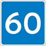 Advisory speed limit.
