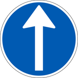 Driving straight ahead mandatory.