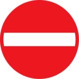No entry.