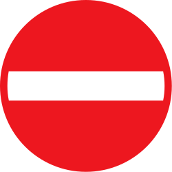 No entry.