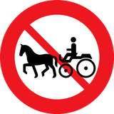 Horsecarts prohibited.