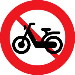Mopeds prohibited.