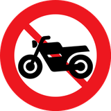 Motorcycles prohibited.