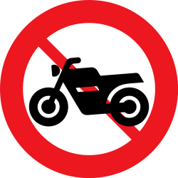 Motorcycles prohibited.