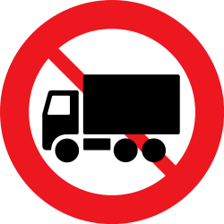 Trucks prohibited.