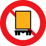 Vehicles carrying dangerous goods prohibited.