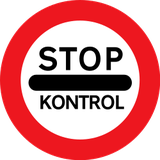 Entry prohibited (checkpoint).